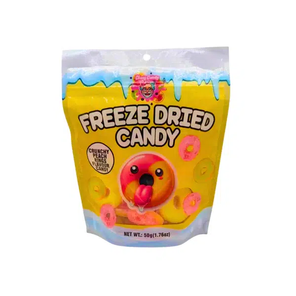 ChaosCandy-CrunchyPeachRings-FreezeDriedCandy50g.webp